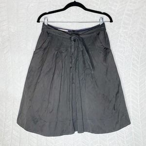 Comptoir Des Cotonniers Pleated A-Line Skirt Gray